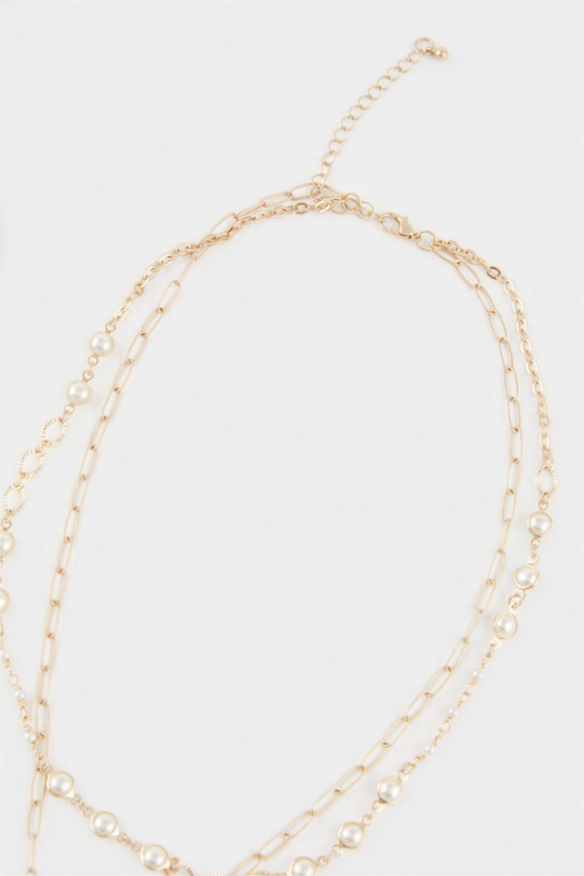 حريمي MIXED سلسله حريمي ذهبي على شكل صدفة بحر - 3 قطع