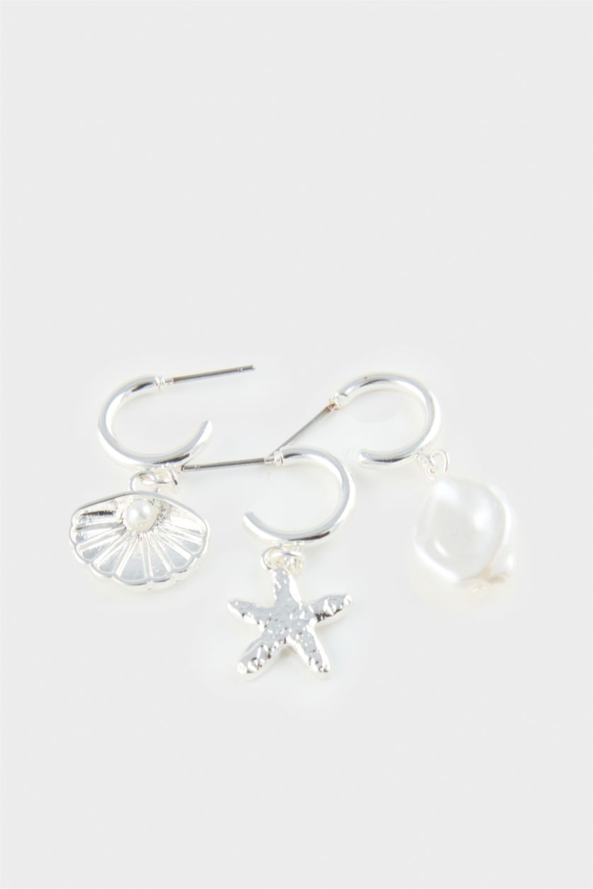 WOMAN Gümüş Woman 6 Piece Silver Earringss