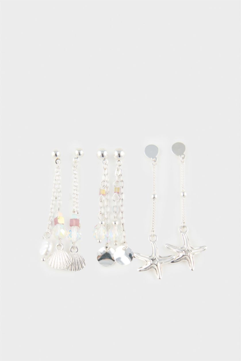 WOMAN Gümüş Woman 6 Piece Silver Earringss