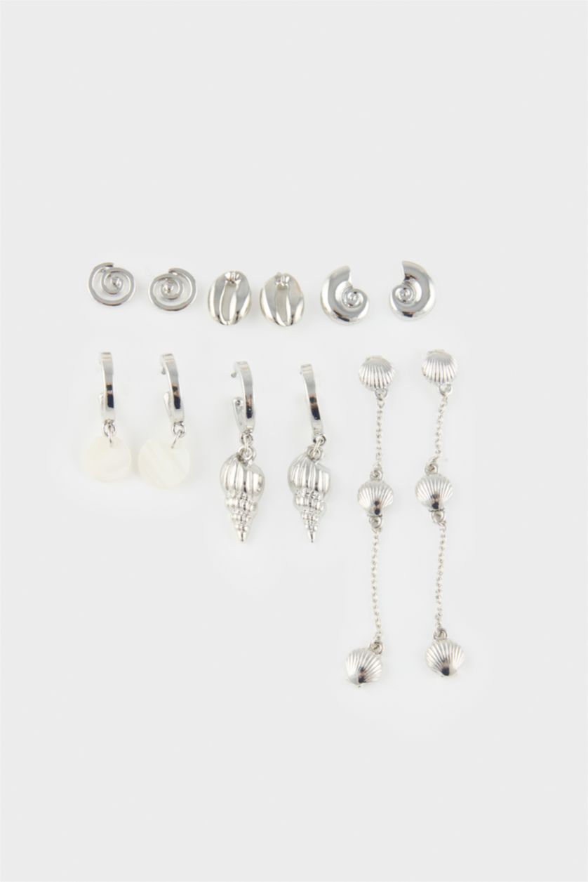 Kadın Gümüş Kadın 6'lı Silver Küpe