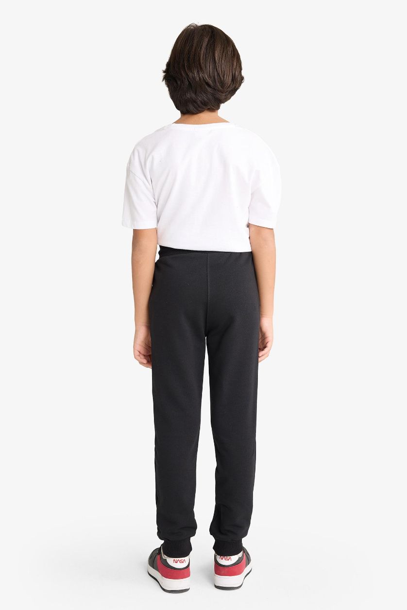 Erkek Çocuk - Genç Erkek Siyah Erkek Çocuk NBA Los Angeles Lakers Beli Lastikli Jogger Eşofman Altı