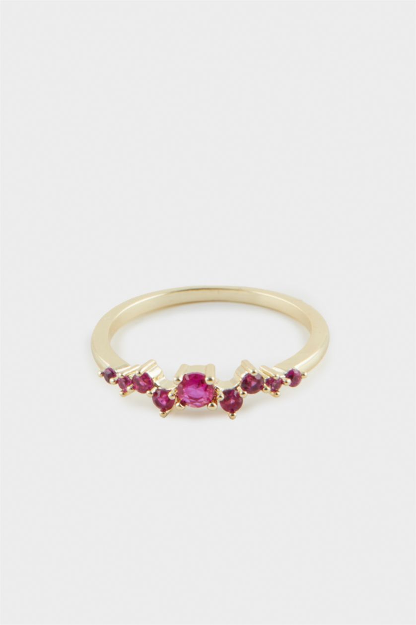 نساء Altın خاتم نسائي ذهبي بنفسجي من Reis x DeFacto - قطعتين