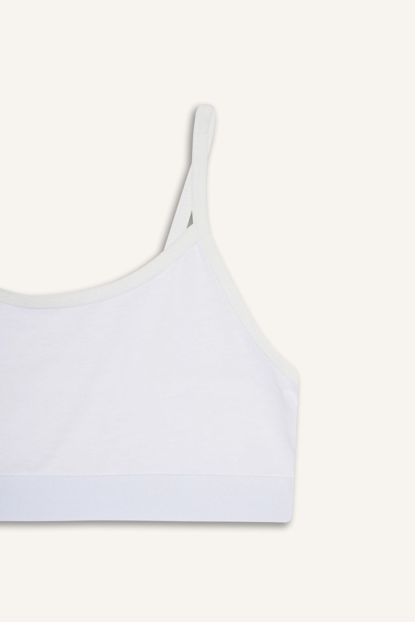 بنات أبيض سيت قصة عادية - قطعتين