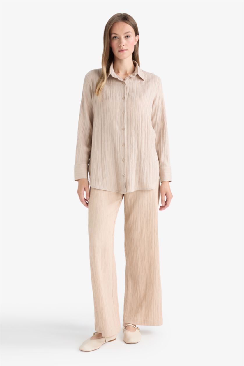 WOMAN Stone Wide Leg Trousers