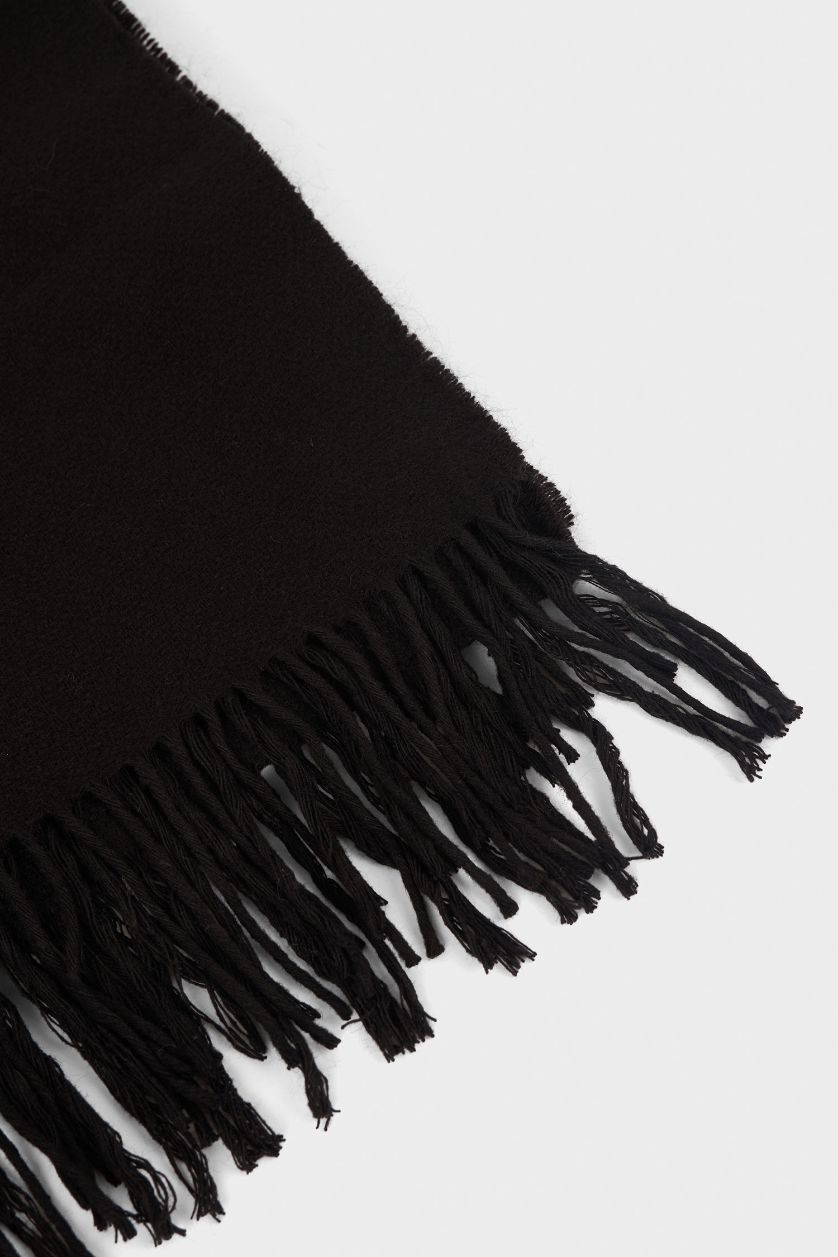 Erkek Siyah Erkek Dokuma Atkı