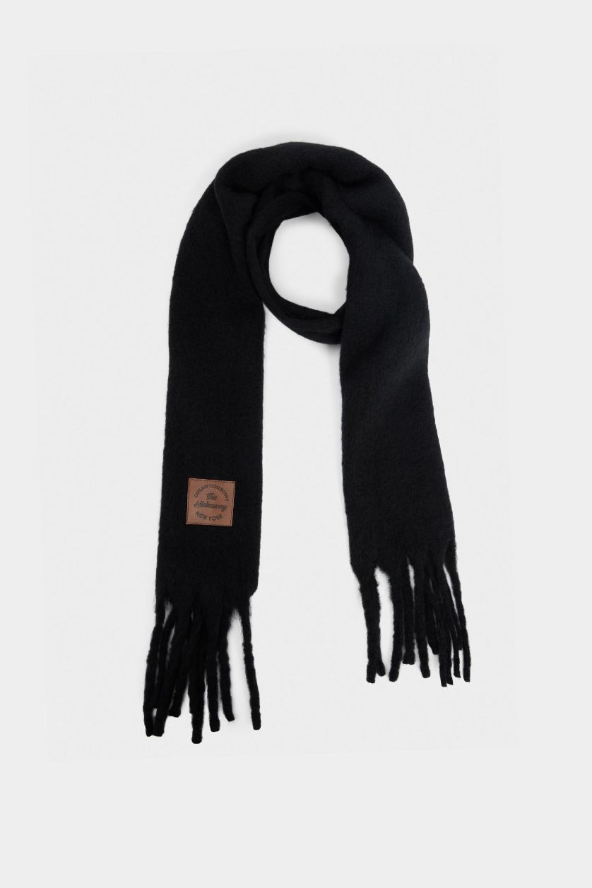 رجال أسود سكارف رجالي منسوج