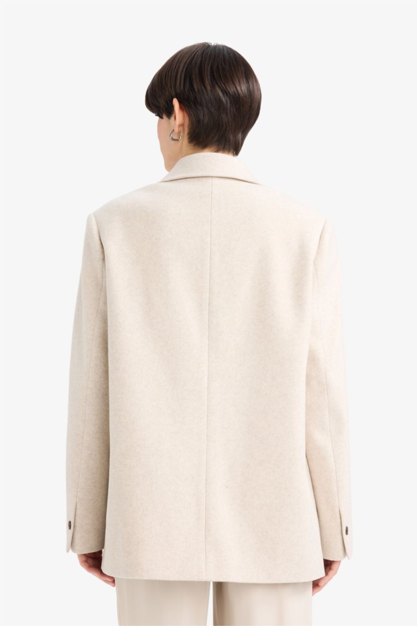 Әйелдерге ашық реңк Әйелдерге үлкен пішім Блэйзер