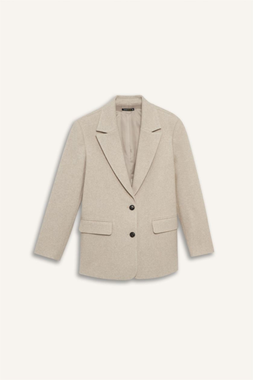 Әйелдерге ашық реңк Әйелдерге үлкен пішім Блэйзер