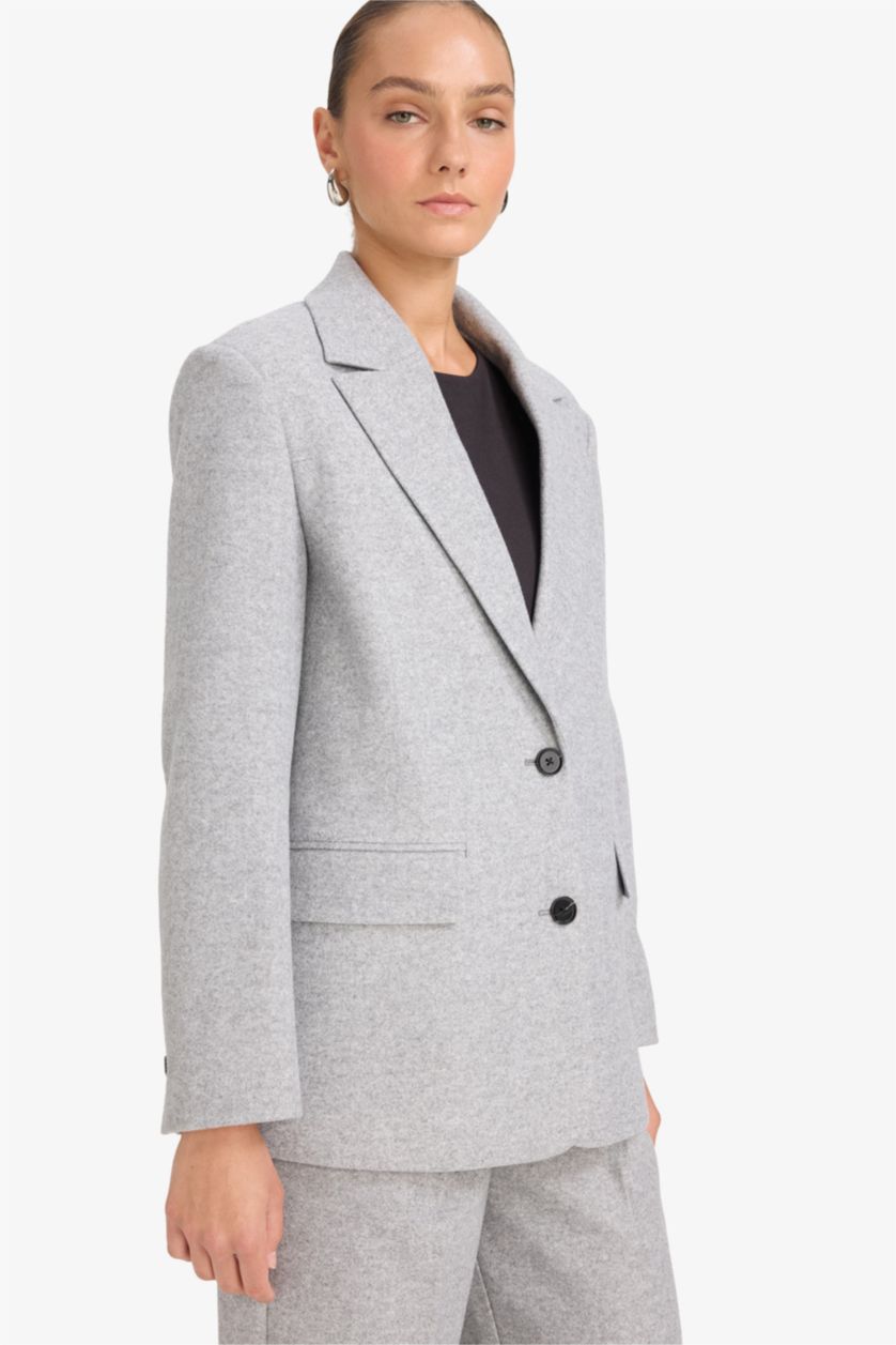 FEMME Gris Blazer oversize