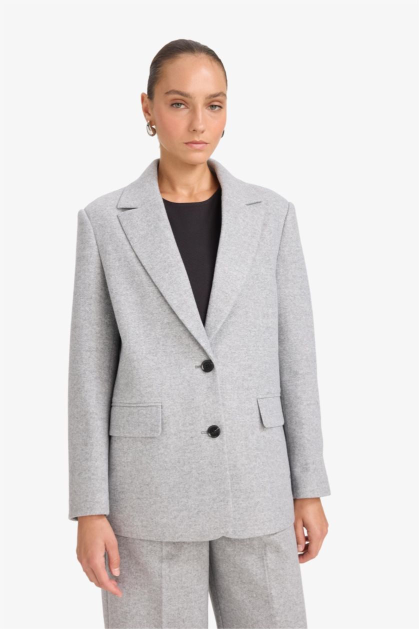 FEMME Gris Blazer oversize