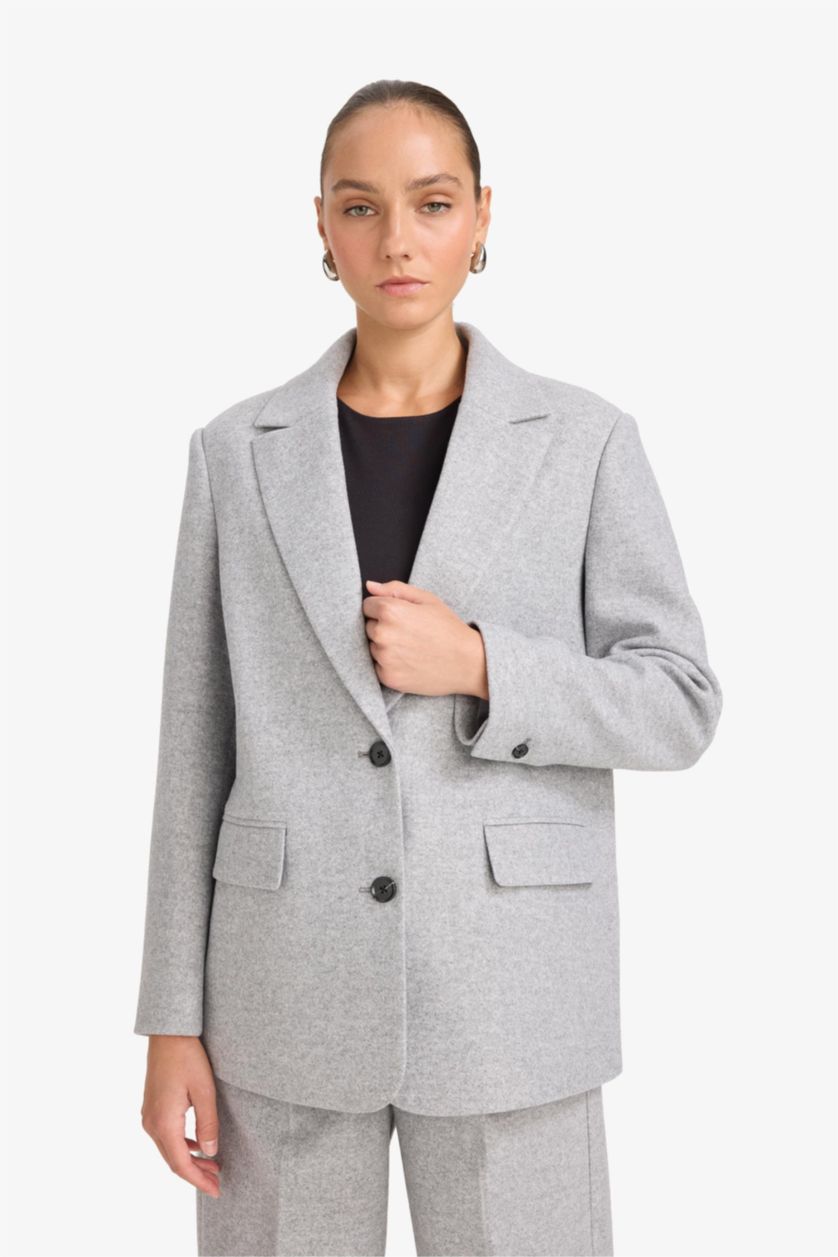FEMME Gris Blazer oversize