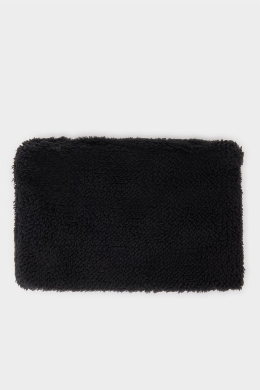 BOYS & TEENS Black Boy Polar Fleece Lining Cotton Scarf