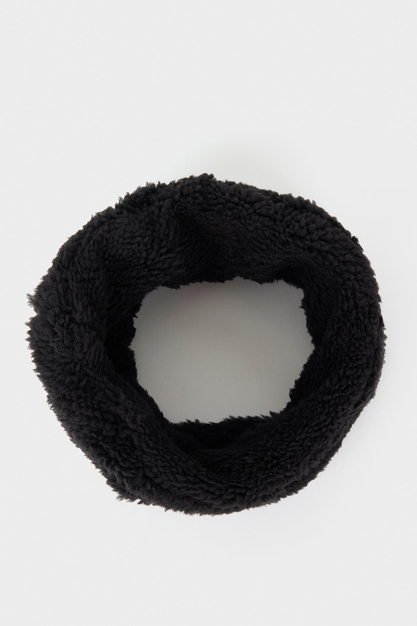 Young Boys - Teen Boys Black Boy Polar Fleece Lining Cotton Scarf