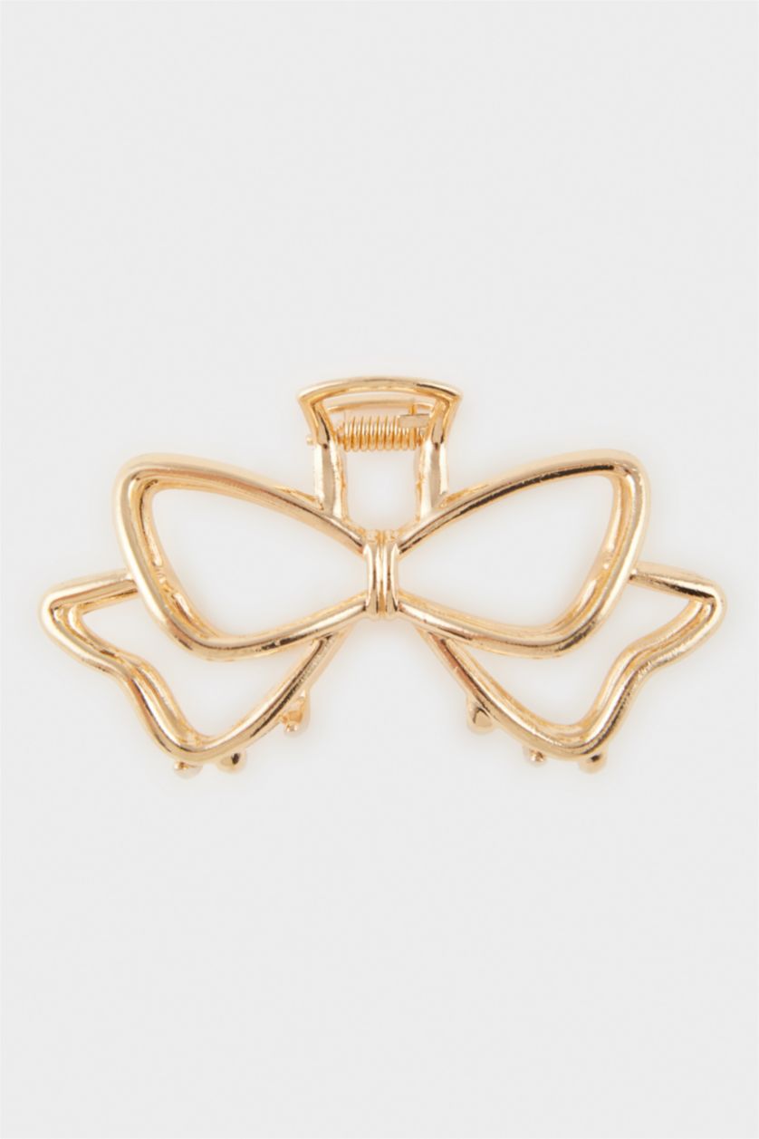 WOMAN Altın Woman Bow Gold Latch Clasp