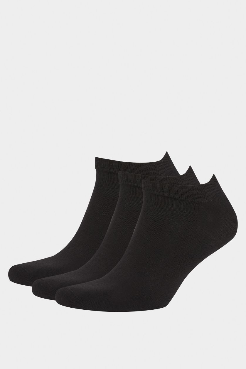 HOMME Noir Lot de 3 Chaussettes courtes en bambou sans couture pour homme