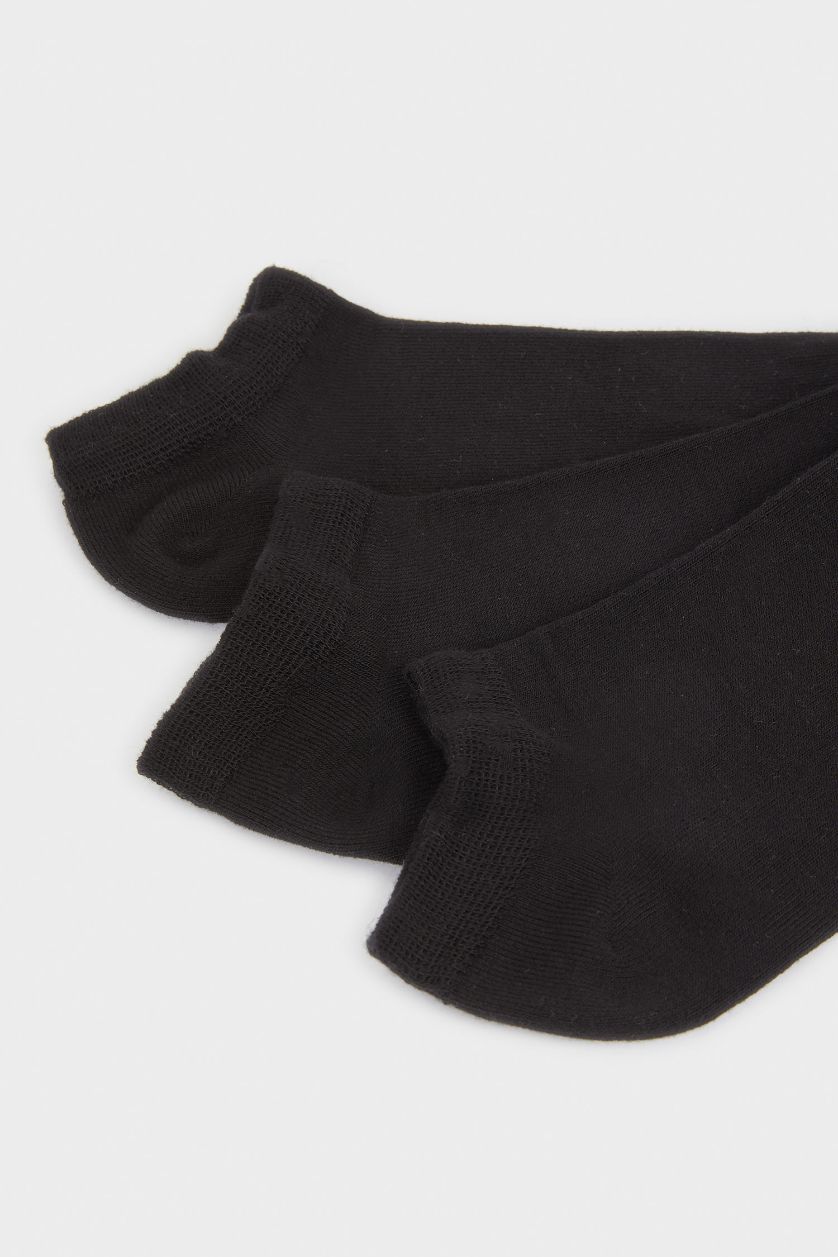 HOMME Noir Lot de 3 Chaussettes courtes en bambou sans couture pour homme
