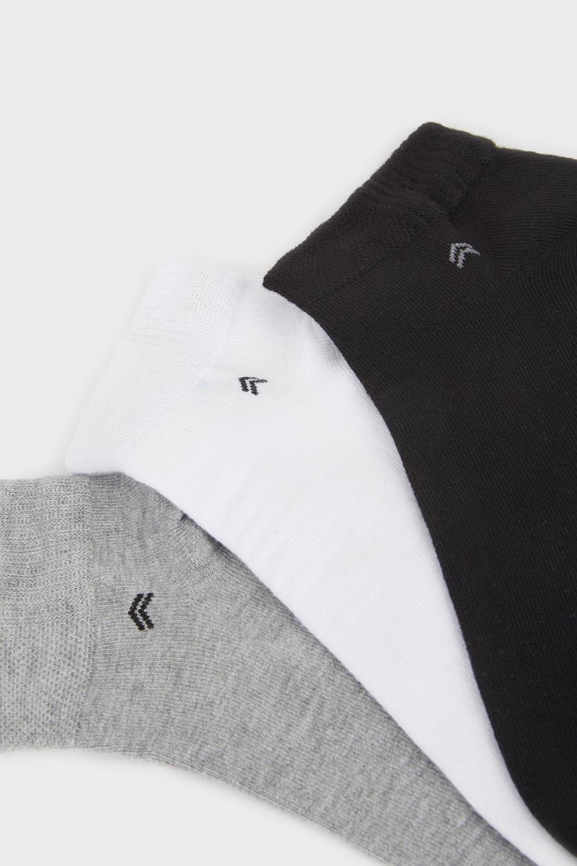 HOMME Karma Lot de 3 Chaussettes courtes en bambou sans couture pour homme