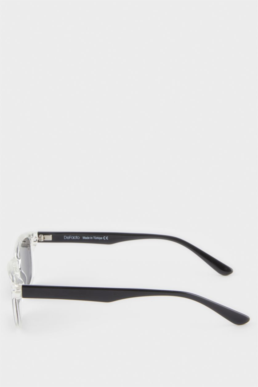 Kız Çocuk - Genç Kız Karma Yuvarlak Şeffaf Plastik Çerçeve Siyah Cam Polarize Güneş Gözlüğü Kız Çocuk