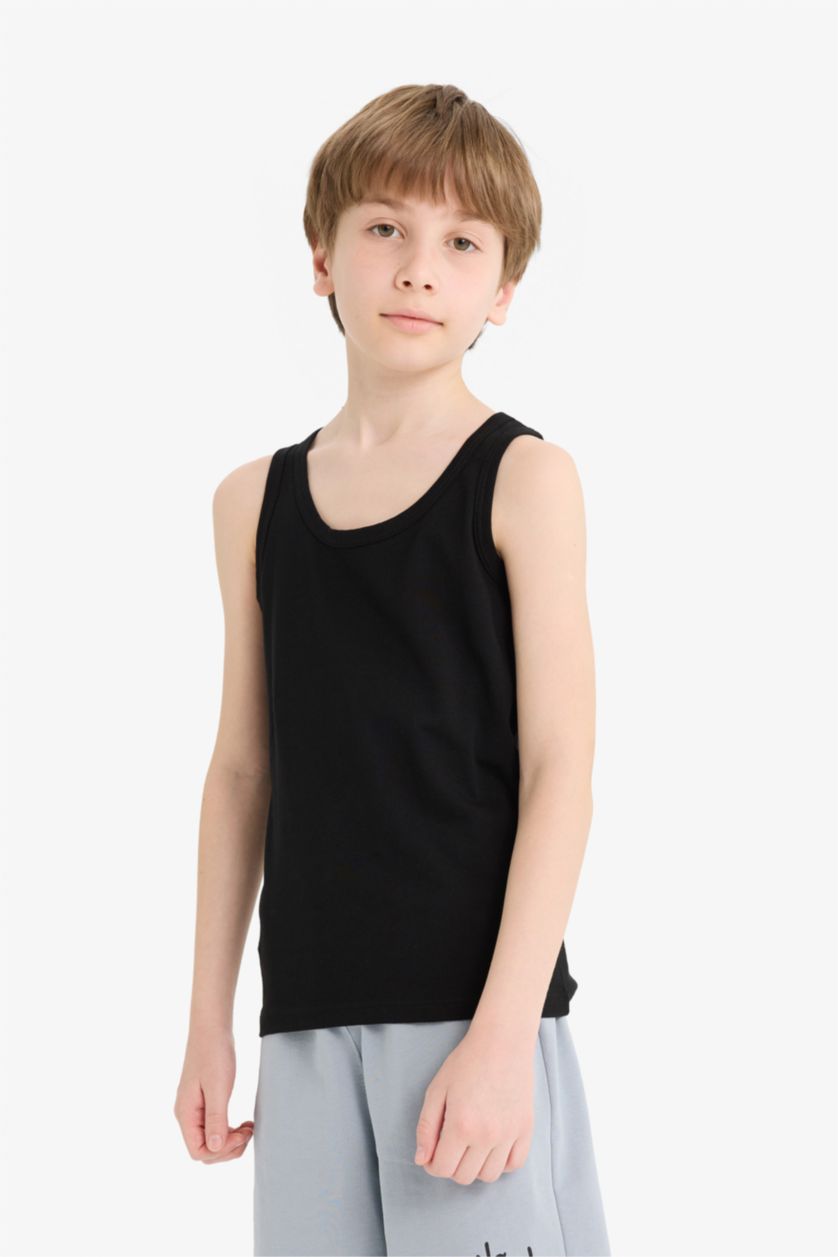 Erkek Çocuk - Genç Erkek Siyah Erkek Çocuk 2'li Atlet