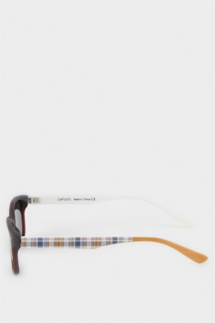 Erkek Çocuk - Genç Erkek Karma Yuvarlak Renkli Plastik Çerçeve Siyah Cam Polarize Güneş Gözlüğü Erkek Çocuk