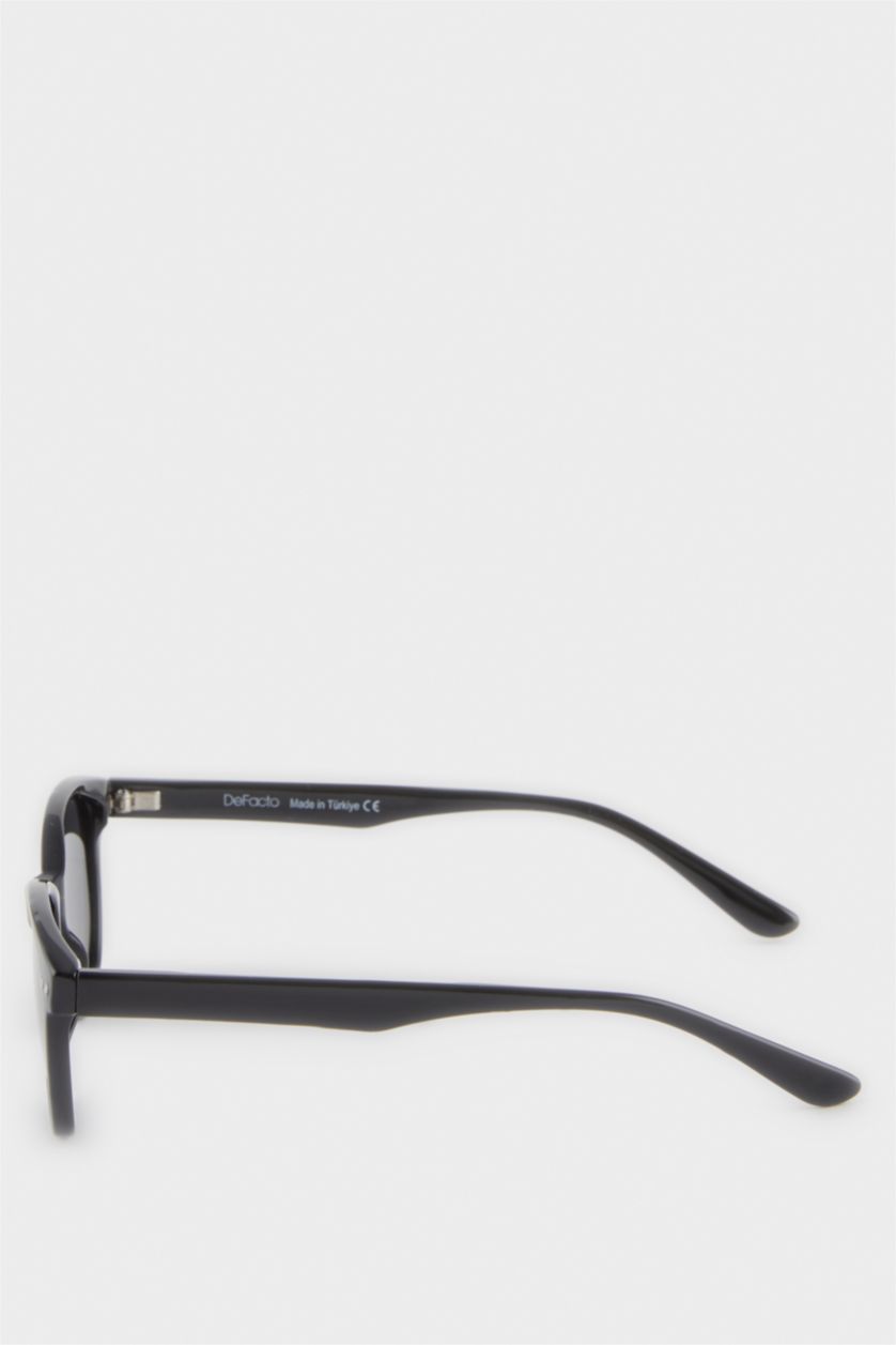 Erkek Çocuk - Genç Erkek Siyah Yuvarlak Siyah Plastik Çerçeve Siyah Cam Polarize Güneş Gözlüğü Erkek Çocuk