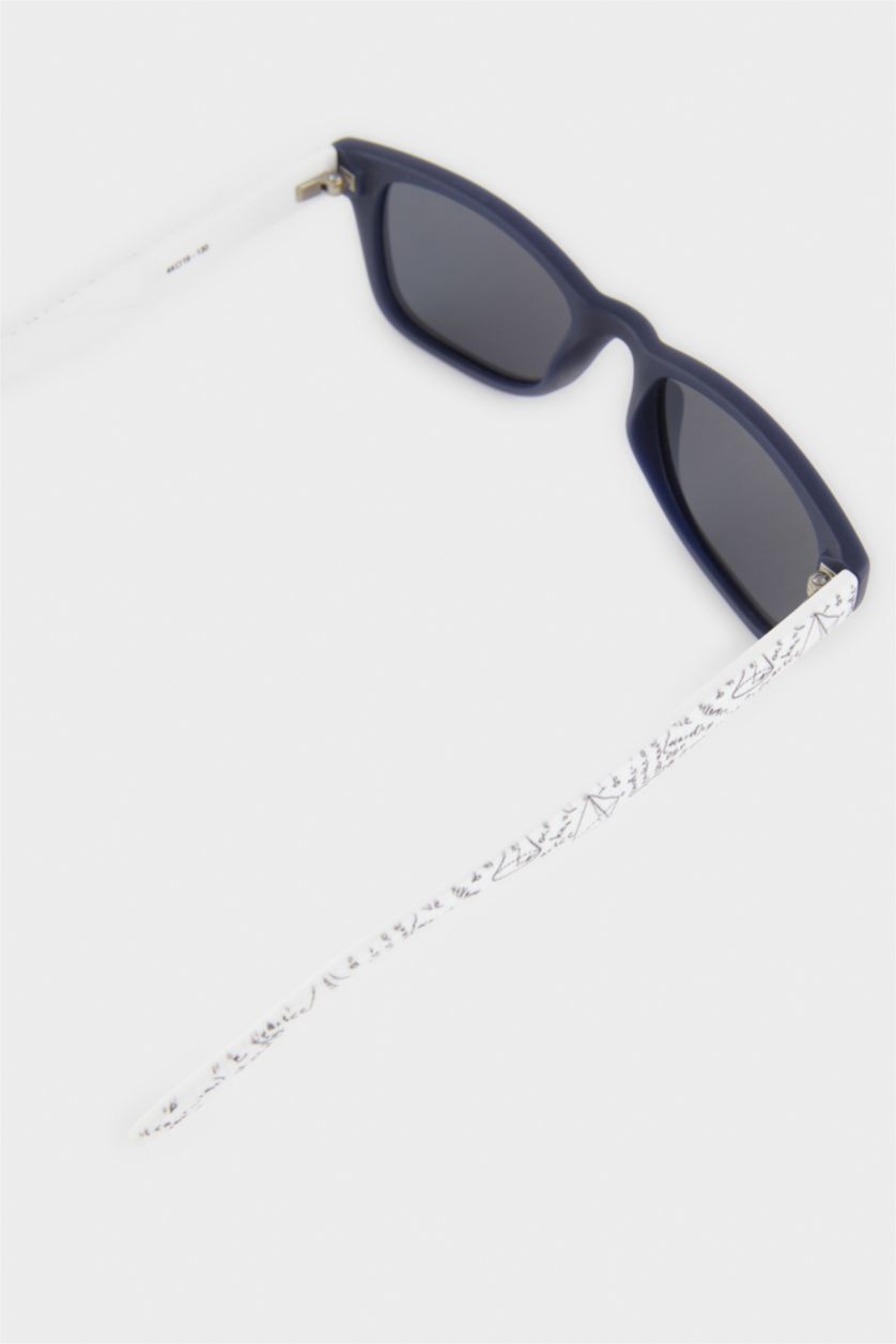 Erkek Çocuk - Genç Erkek Karma Yuvarlak Renkli Plastik Çerçeve Siyah Cam Polarize Güneş Gözlüğü Erkek Çocuk