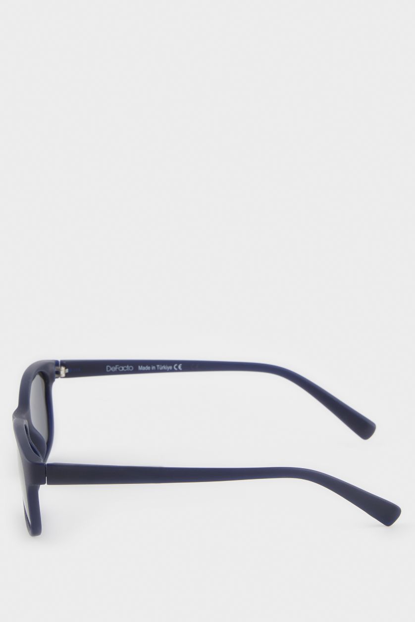 Erkek Çocuk - Genç Erkek Siyah Yuvarlak Siyah Plastik Çerçeve Siyah Cam Polarize Güneş Gözlüğü Erkek Çocuk