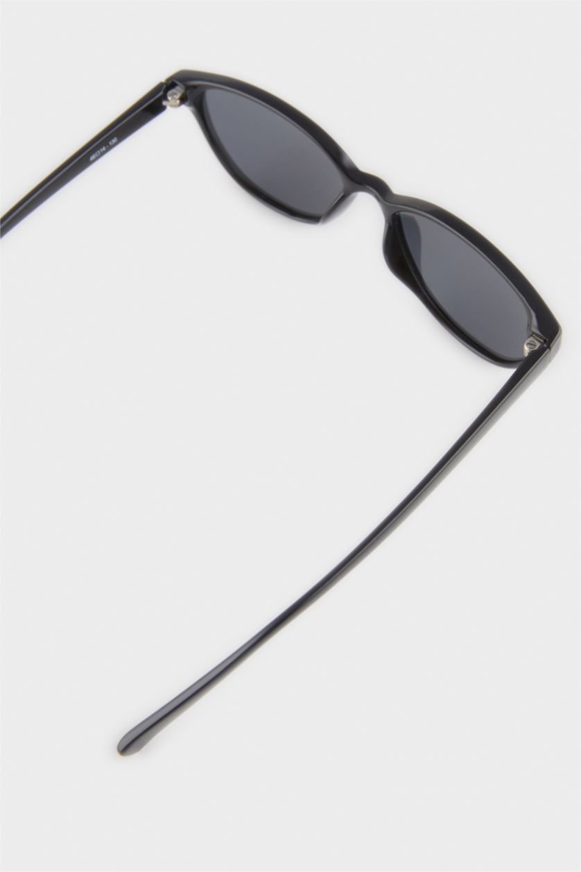 Erkek Çocuk - Genç Erkek Siyah Yuvarlak Siyah Plastik Çerçeve Siyah Cam Polarize Güneş Gözlüğü Erkek Çocuk