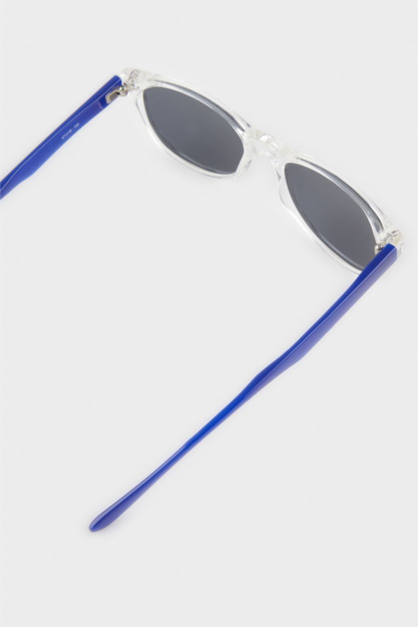 Erkek Çocuk - Genç Erkek Karma Yuvarlak Renkli Plastik Çerçeve Siyah Cam Polarize Güneş Gözlüğü Erkek Çocuk