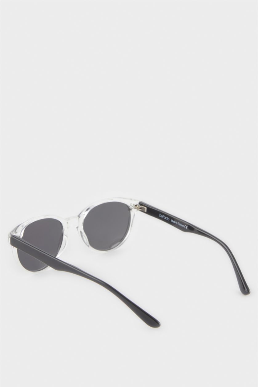 Erkek Çocuk - Genç Erkek Karma Yuvarlak Renkli Plastik Çerçeve Siyah Cam Polarize Güneş Gözlüğü Erkek Çocuk