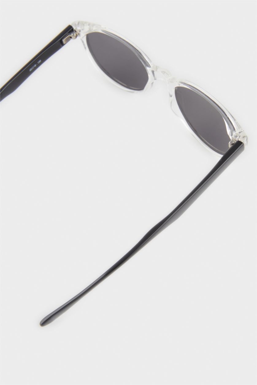 Erkek Çocuk - Genç Erkek Karma Yuvarlak Renkli Plastik Çerçeve Siyah Cam Polarize Güneş Gözlüğü Erkek Çocuk