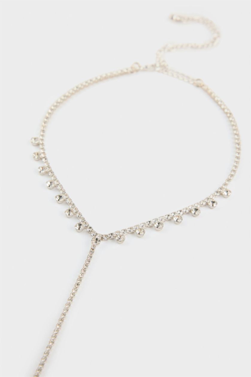 Kadın Gümüş DCEY x DeFacto Kadın Taşlı Kolye Küpe Bileklik Seti