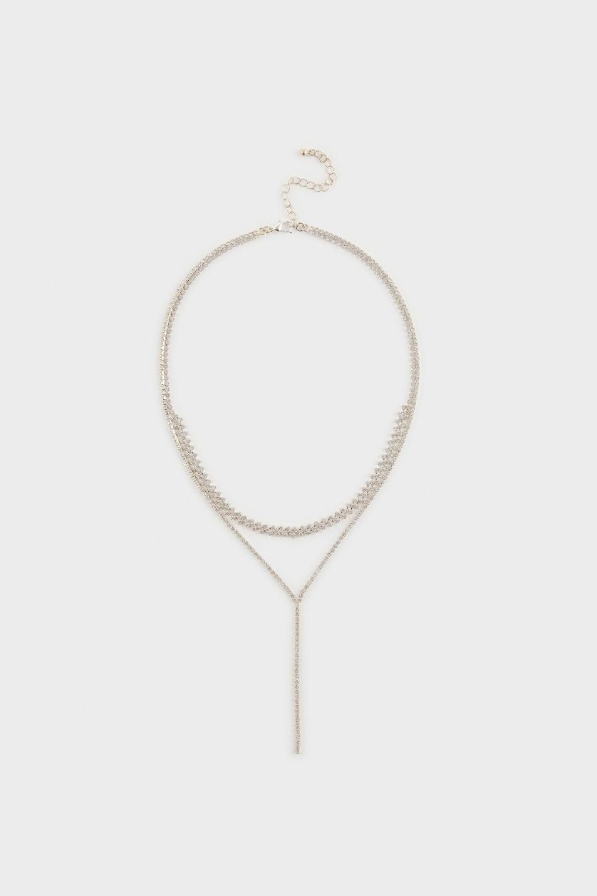 Kadın Gümüş DCEY x DeFacto Kadın Taşlı Y Kolye