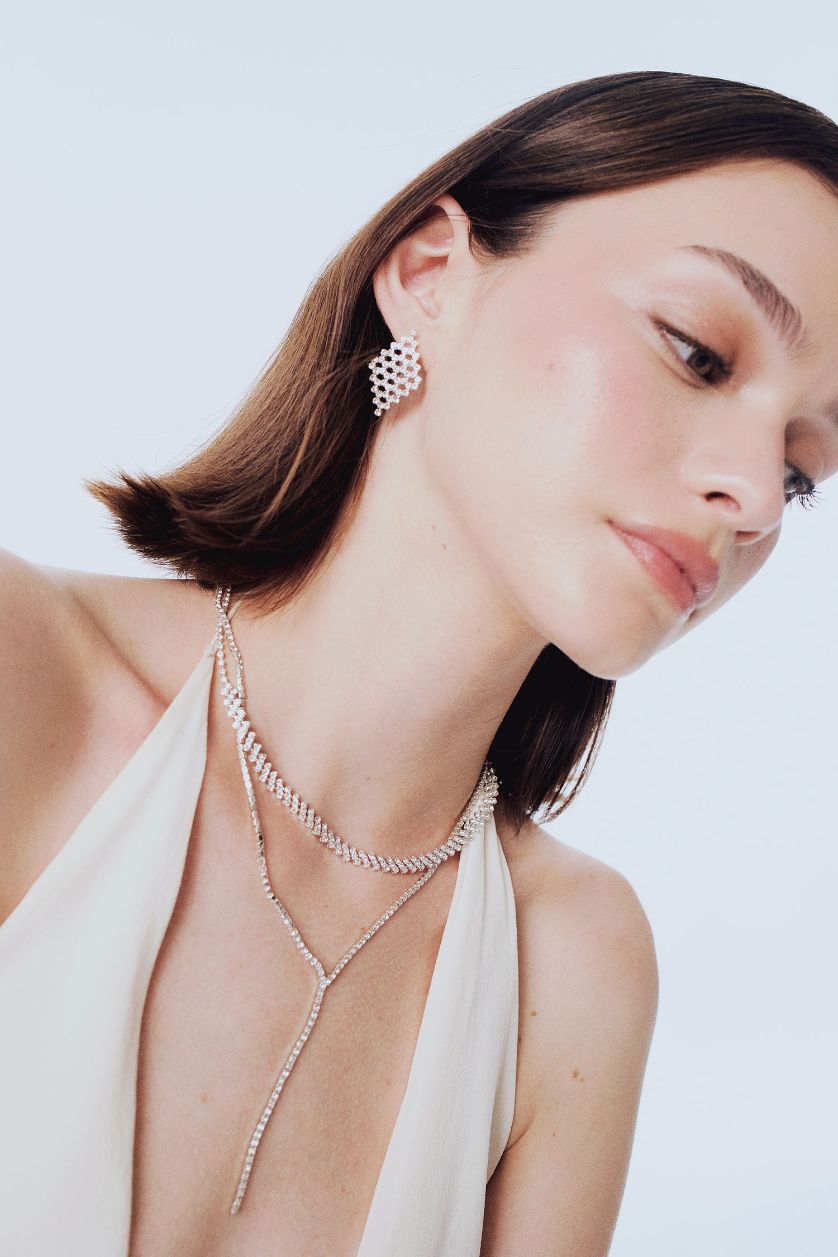 Женщины Серебряный Женские серьги с камнями