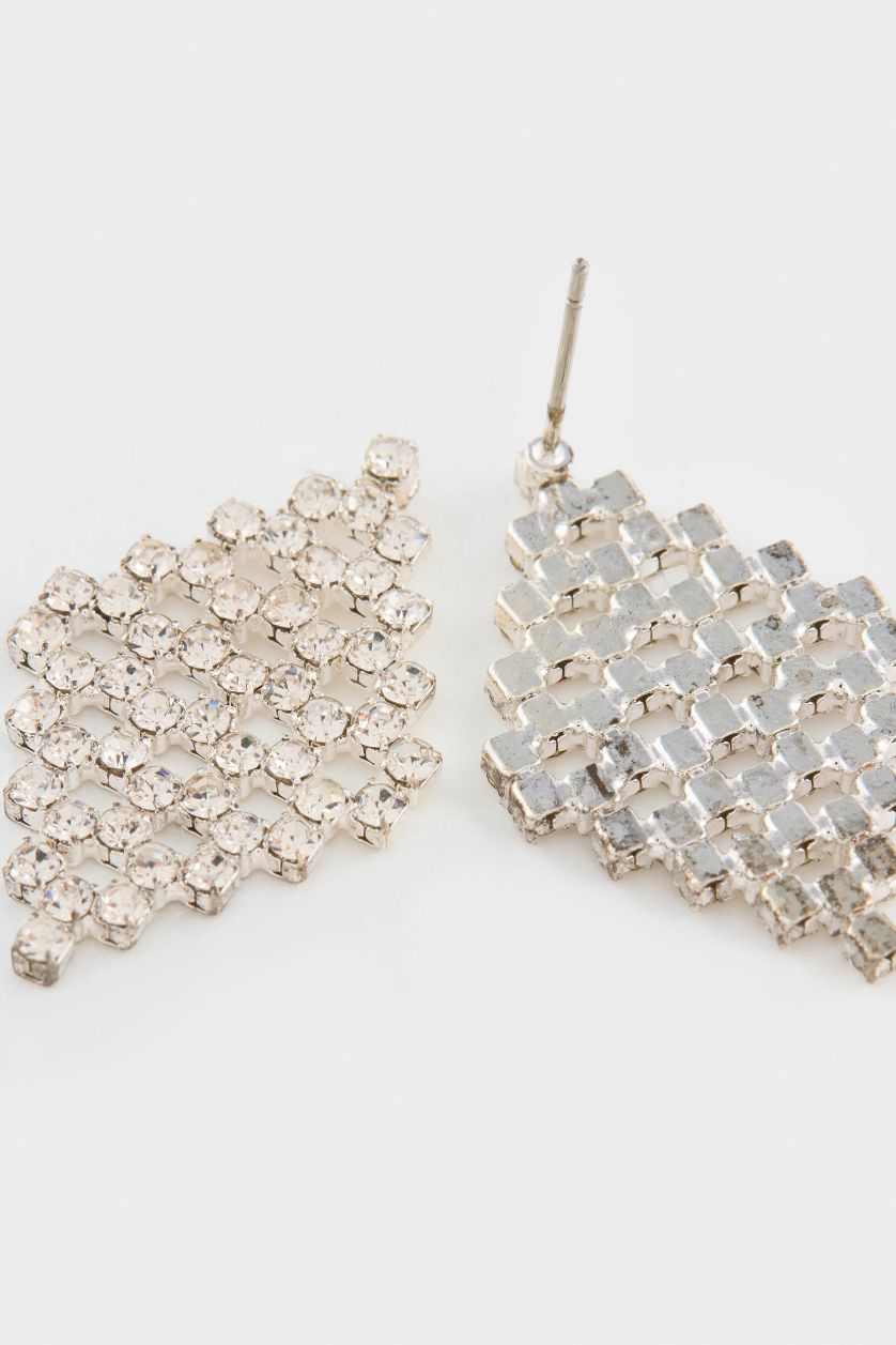 Женщины Серебряный Женские серьги с камнями