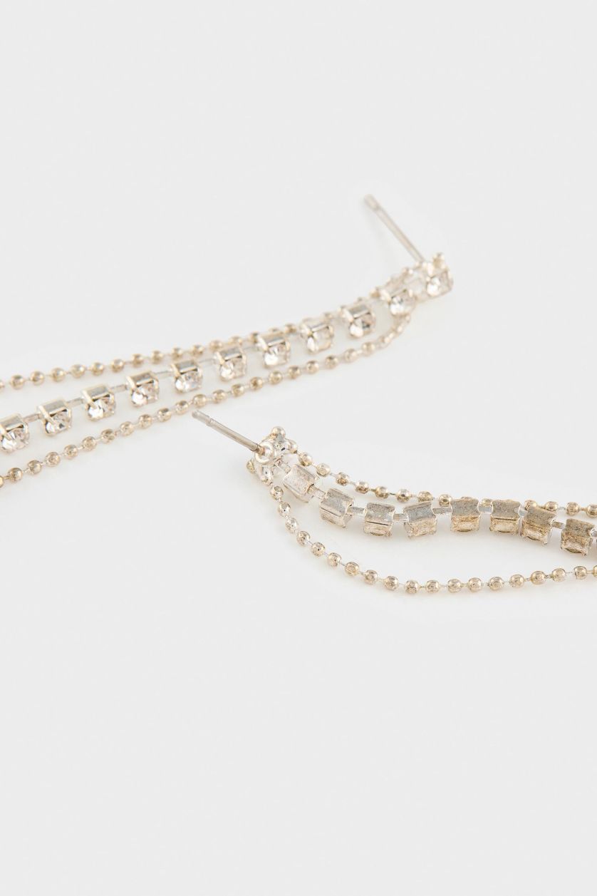 Kadın Gümüş DCEY x DeFacto Kadın Taşlı Y Kolye Küpe Seti