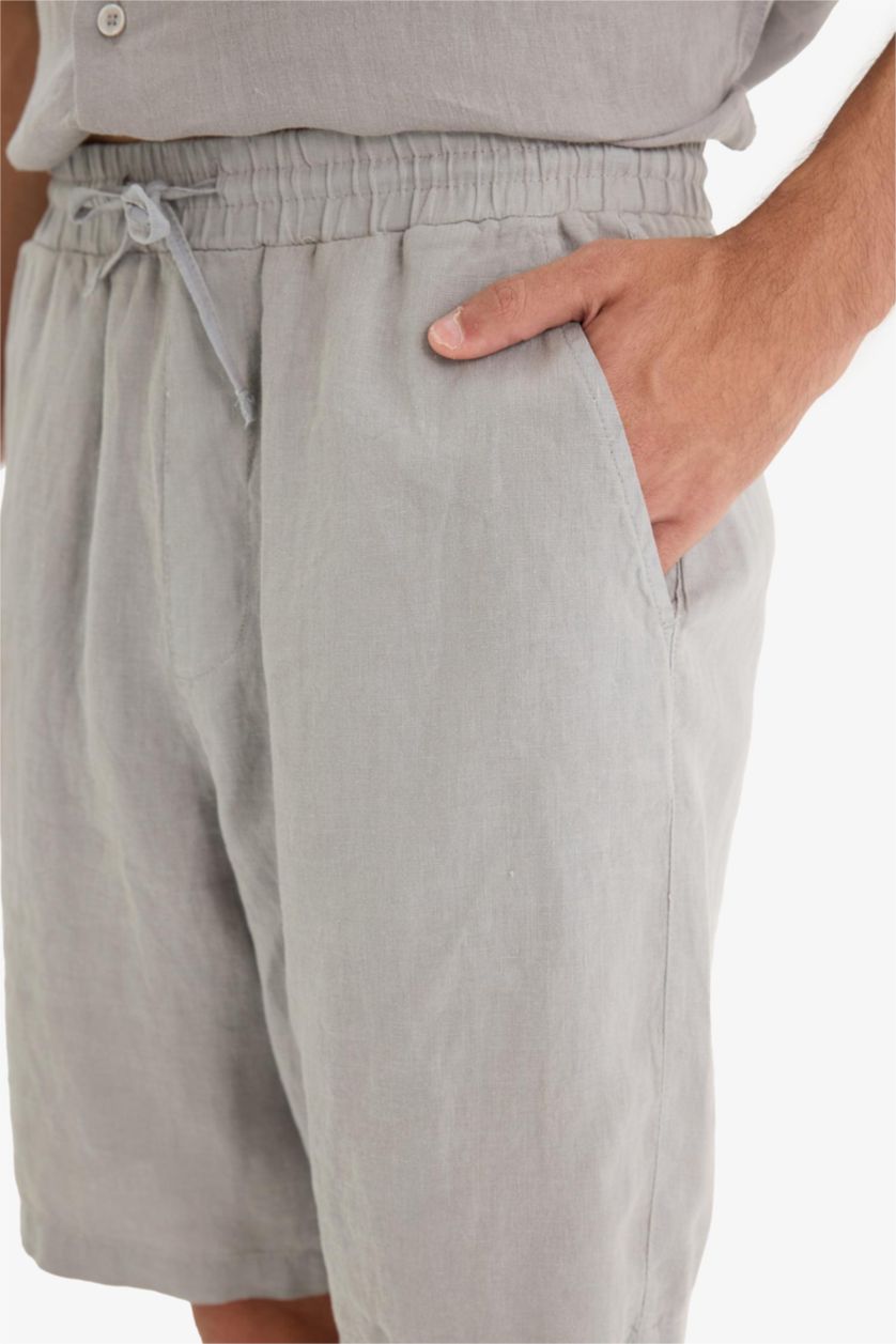 MAN Light Grey Relax Fit linen