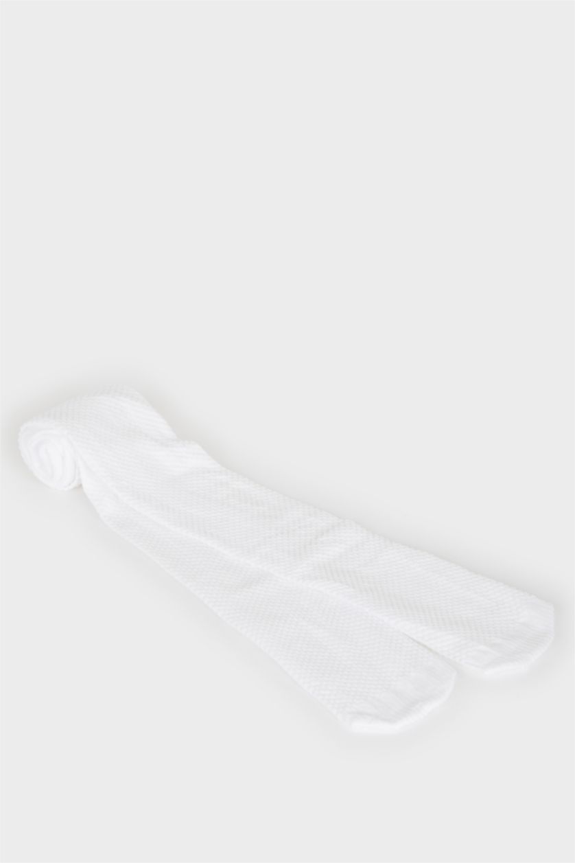 Kız Çocuk - Genç Kız Beyaz Kız Çocuk 50 Denye Külotlu Okul Çorabı