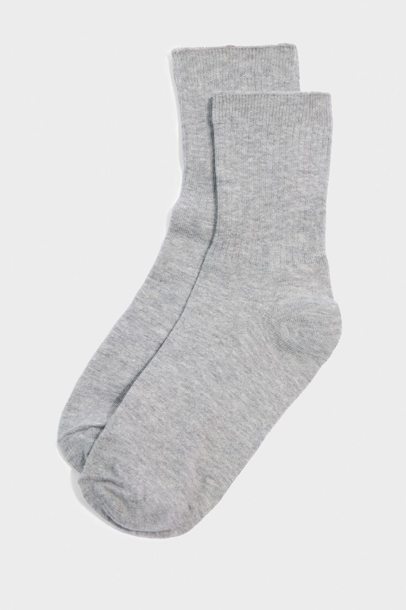 GARÇONS Gris Lot de 5 Chaussettes longues en coton pour garçon