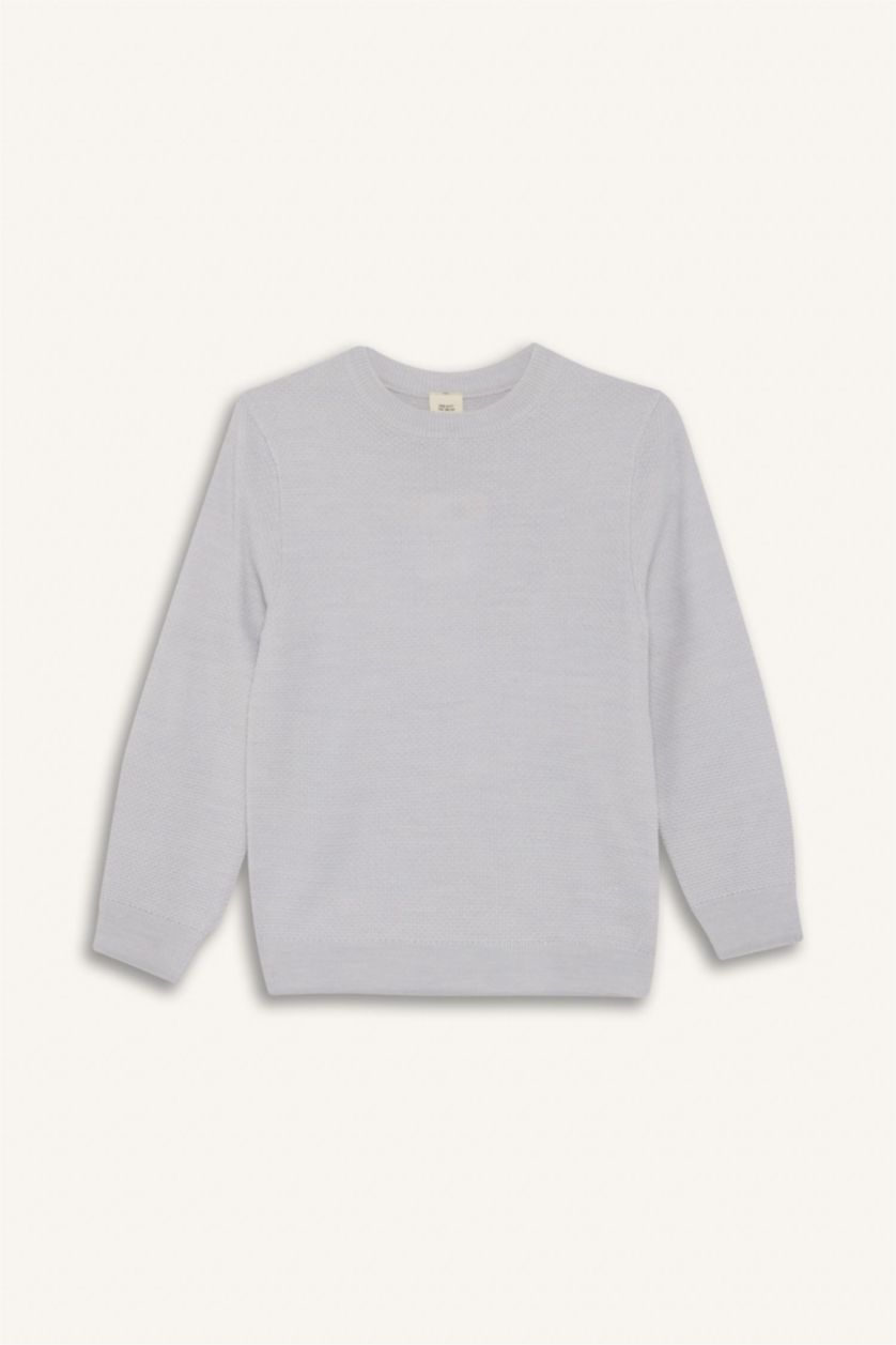 Ұлдар Және Жасөспірімдер Ашық сұр Ұлдарға қалыпты пішім Пулловер