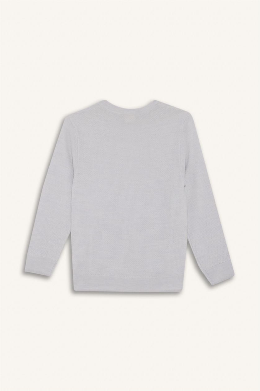 Ұлдар Және Жасөспірімдер Ашық сұр Ұлдарға қалыпты пішім Пулловер