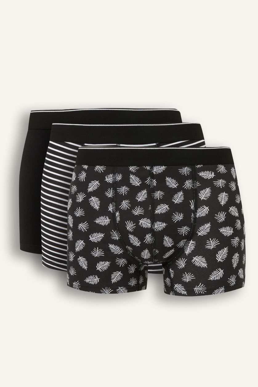 HOMME Marin Lot de 3 Boxers à rayures Coupe régulière