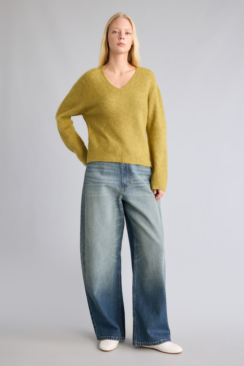 Women Light Khaki Regular Fit Pullover