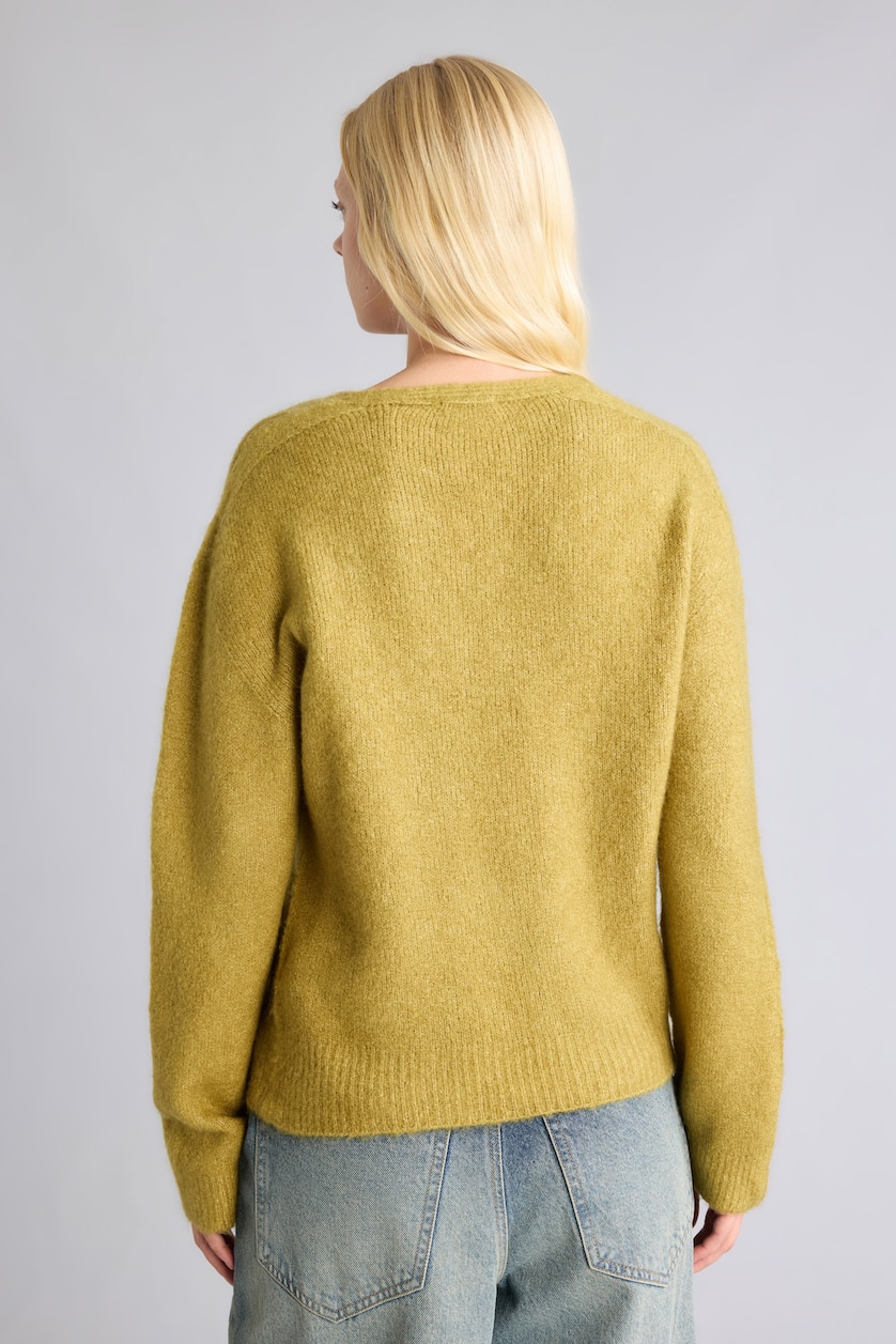 Women Light Khaki Regular Fit Pullover