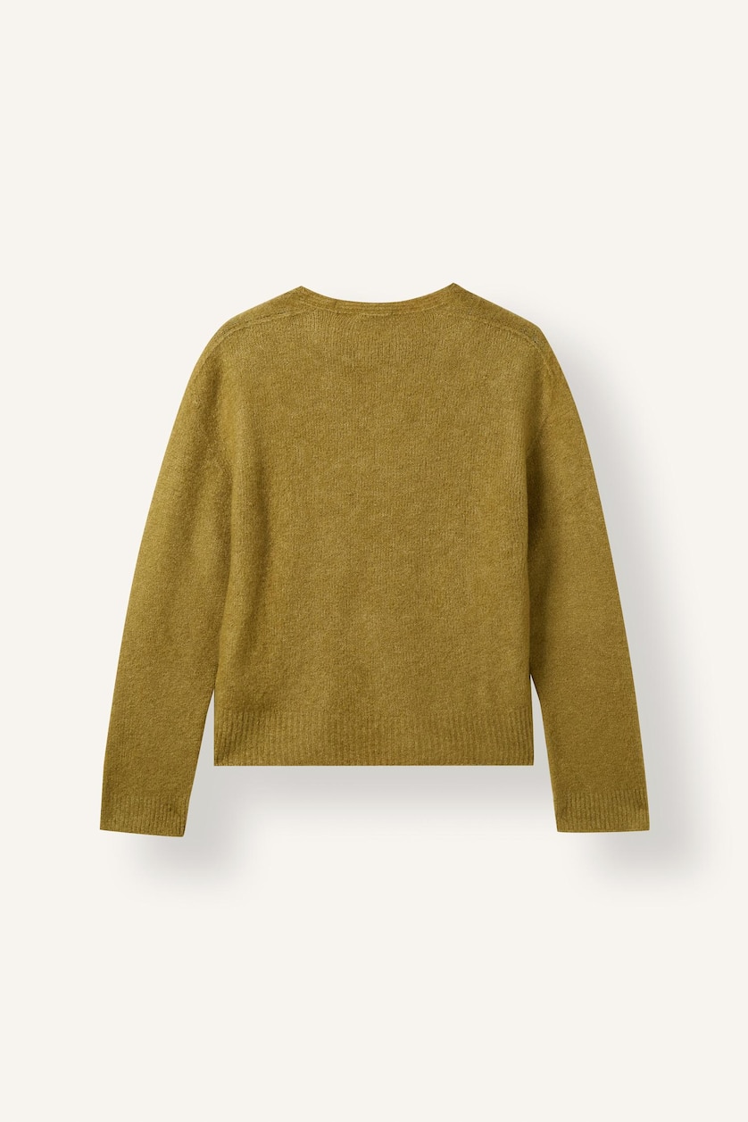 Women Light Khaki Regular Fit Pullover