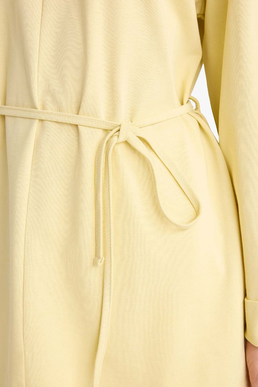 WOMAN Sand Loose Fit Crew Neck Long Sleeve Tunic