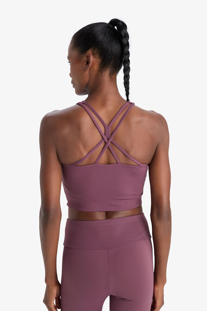 Әйелдерге Бордо DeFactoFit дөңгелек жаға