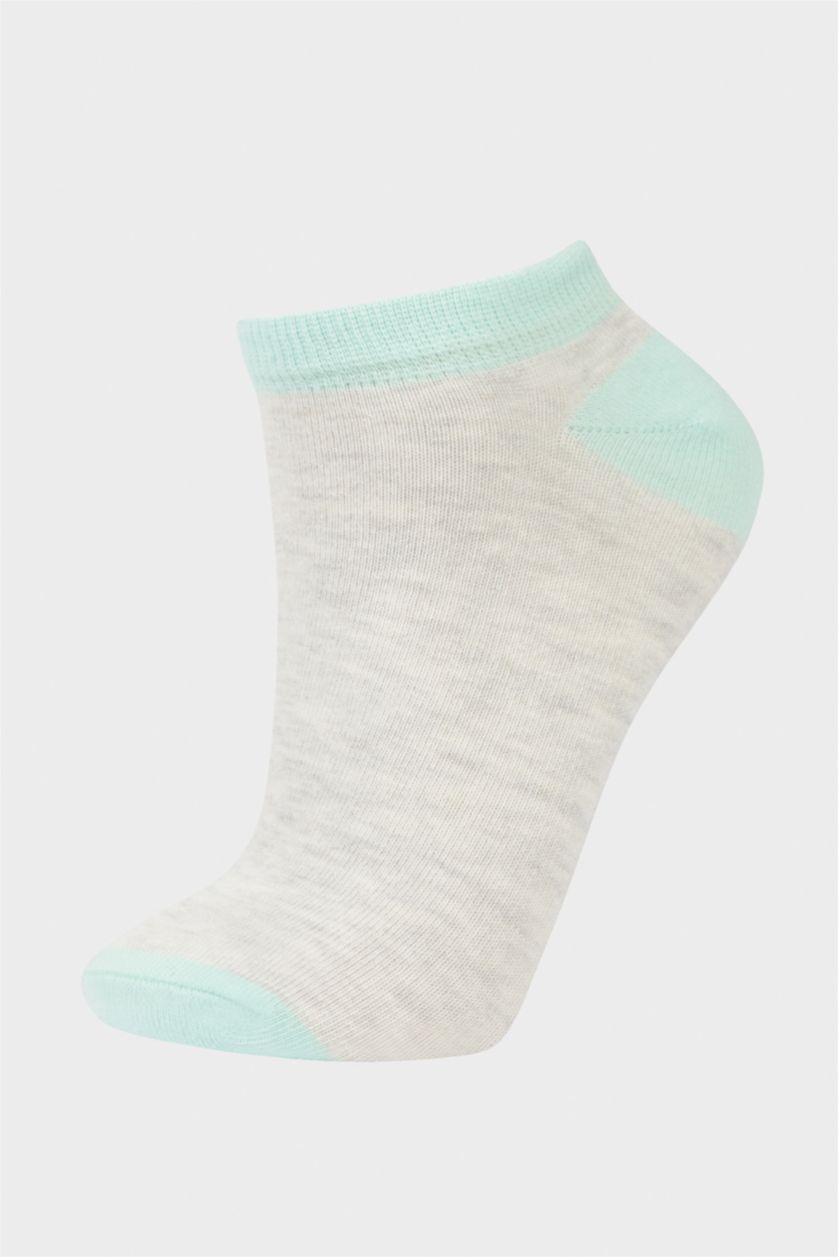 Kadın Karma Kadın 5'li Pamuklu Patik Çorap