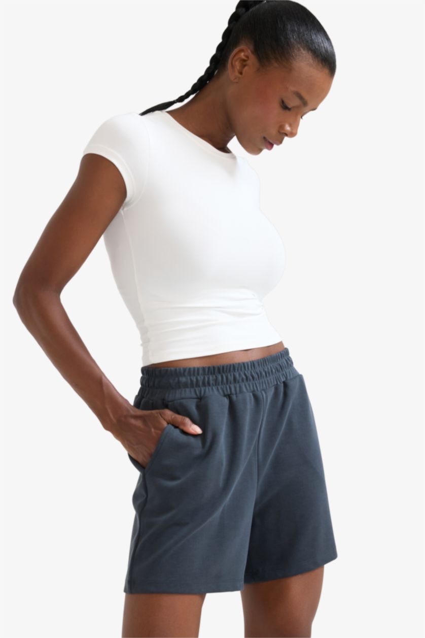 Women Light Navy Standard Fit modal