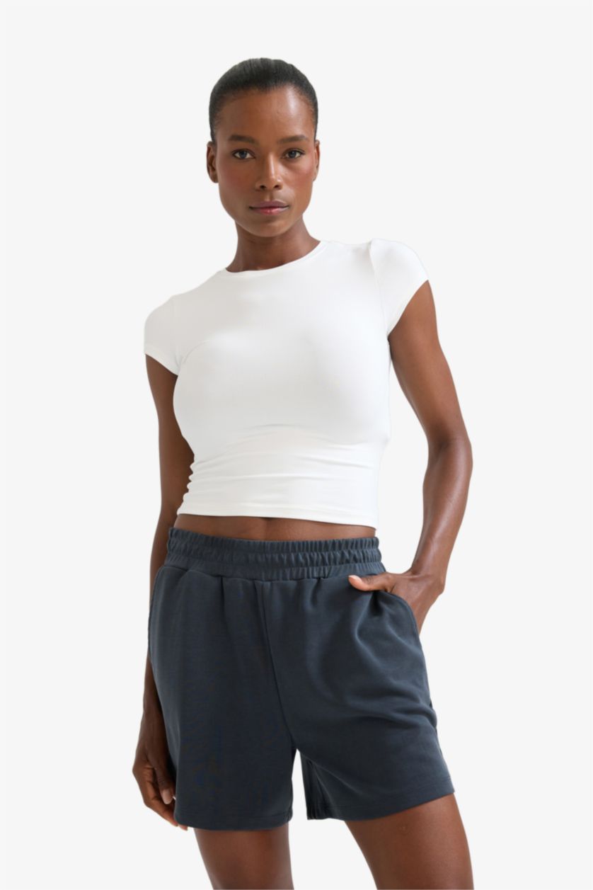 Women Light Navy Standard Fit modal